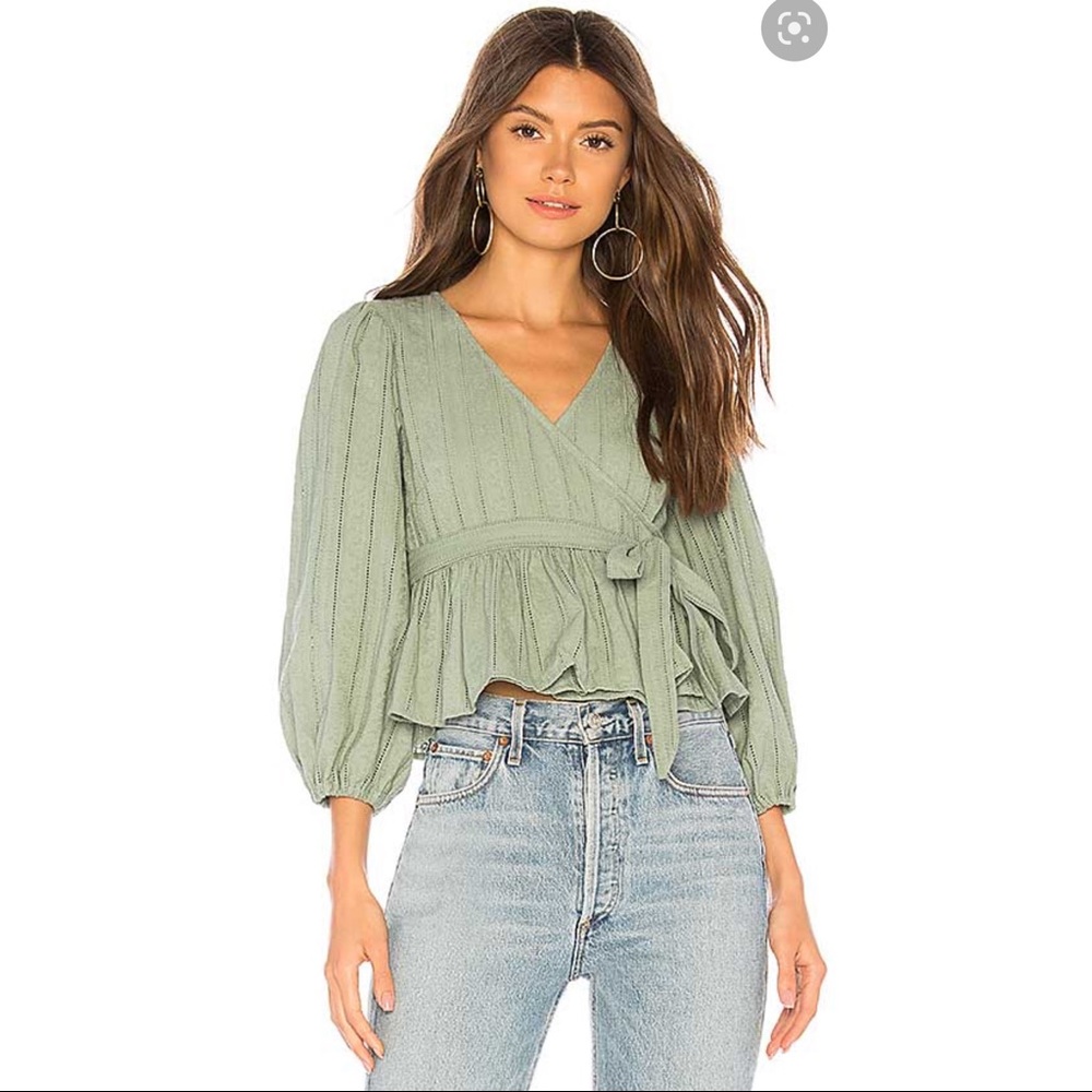 TULAROSA PUFF SLEEVE CANDACE TOP